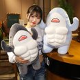 thumbnail image 1 of 45/60cm Shark Plush Toy Fluffy Lovely Animal Doll Accompany And Comfort Sleeping Pillow Muscle Shark Doll Stuffed Animal Toy Birthday Gift, 1 of 7