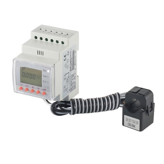 45-65Hz Din Rail Ct Paired 120A Single Phase Smart Energy Meter Solar PV Bidirectional Reflux Power Monitor Matching Inverter ,Easy to Install