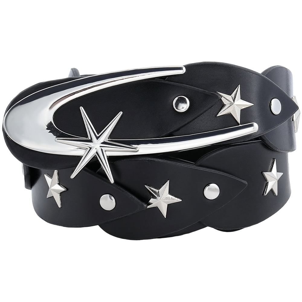 45.67 x 1.5 Inch Vintage Punk Rock Rivet Waistband PU  display picture 3