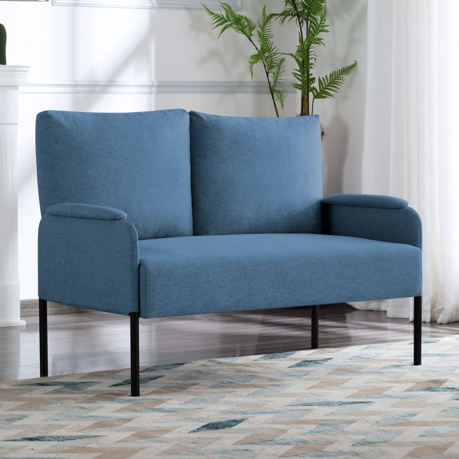 Gewnee 45.7''Love Seat Couch, 2-Seat Sofa Couch for Living Room ...