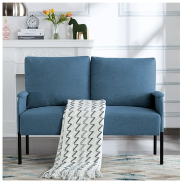 45.7” Metal Frame Loveseat Couch