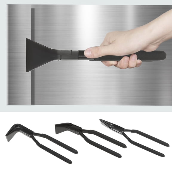 45&90 3 Pieces Sheet Metal Pliers Set Straight Hand Seamers Sheet Metal Tools Black for Automotive Repair