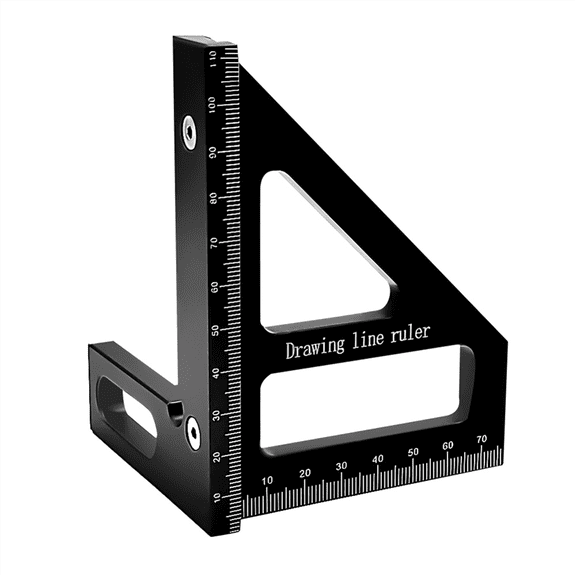 45/90 Degree Aluminum Woodworking Square Protractor,Multi-Angle Miter Ruler,High Preci y12236