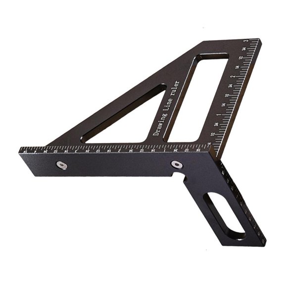 45 90 Degree Triangular Measuring Tool for Precise Angles and Lines Home Decoration Accurate Woodworking Layout Marking