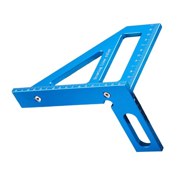 45 90 Degree Triangular Measuring Tool for Precise Angles and Lines Home Decoration Accurate Woodworking Layout Marking