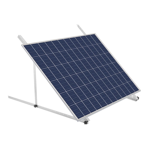 45" Adjustable Solar Panel Mounting Brackets Kit System Aluminum Alloy for 2PCS Solar Panels Used in RV, Ship, Roof, Shed, Sea, Ground, Garage