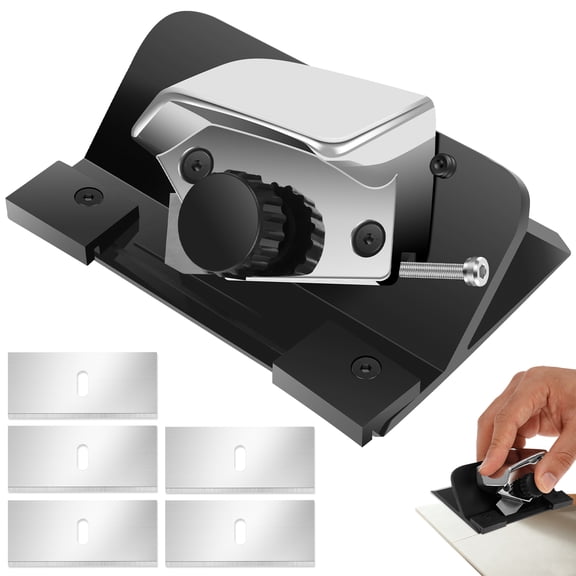 45° Bevel Retractable Mat Cutter Mat Board Cutting Tool with 5 Replacement Blade Adjustable Depth for Cardboard Foam Core Board