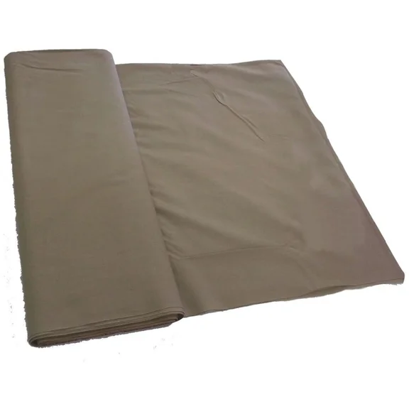 Burlap Fabrics Broadcloth Fabric Khaki - 44 to 45 Inch Wide Poly Cotton Blend Sold by the Yard