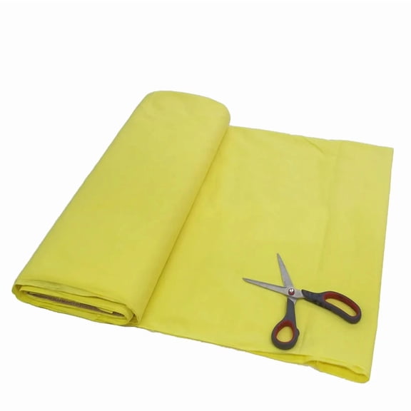 Burlap Fabrics Broadcloth Fabric Lemon - 44 to 45 Inch Wide Poly Cotton Blend Sold by the Yard