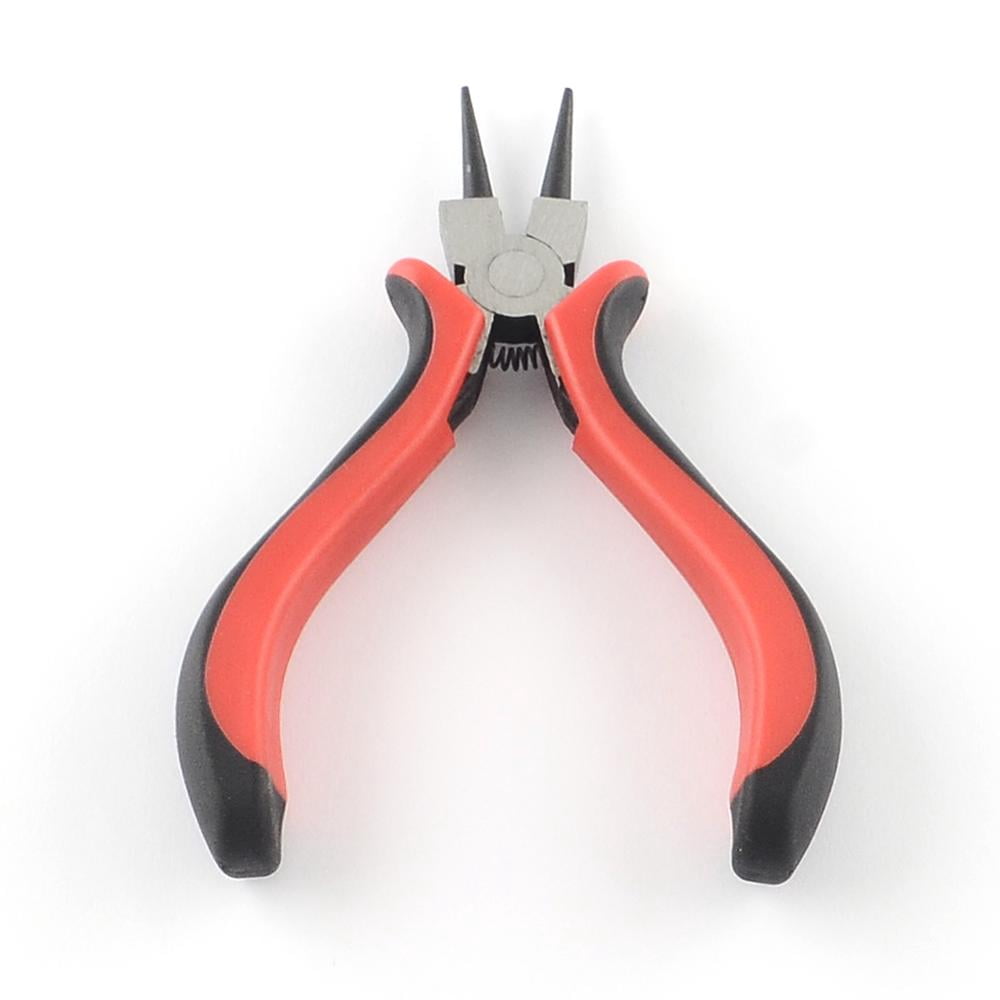 45# Carbon Steel Jewelry Pliers Round Nose Pliers Red 120x83x18mm