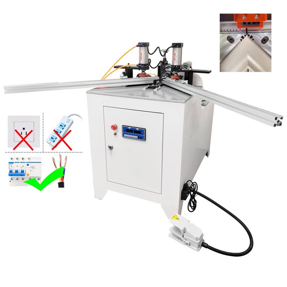 45 Corner Cutting Drilling Punching Integrated Machine for Woodworking 220V