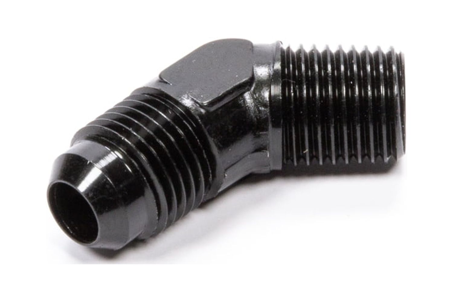 45 Deg Adapter Fitting #8 x 1/4 MPT Black - Walmart.com