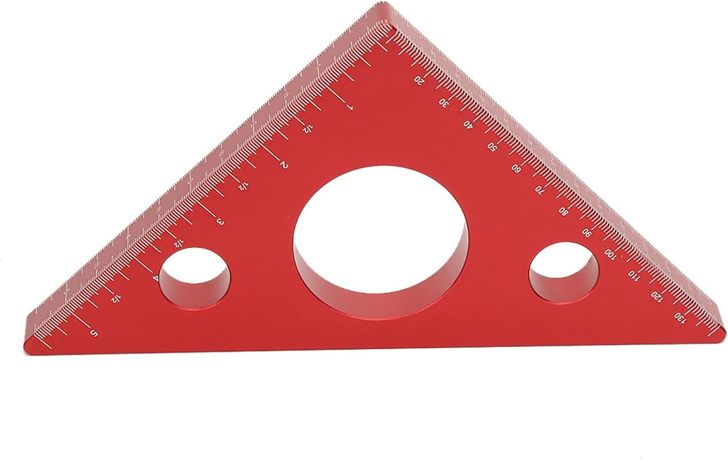 45 Degree Aluminum Alloy Angle Ruler Inch Metric, Carpentry Squares DIY ...