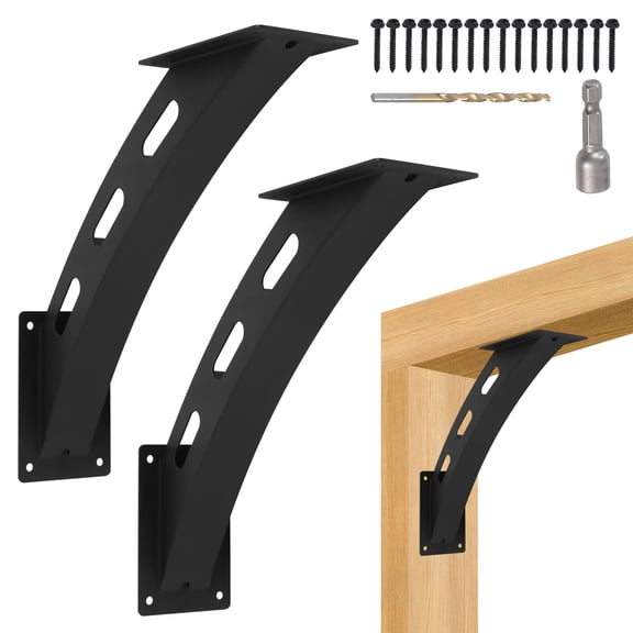 45 Degree Angle Support Brackets,Wood Post and Beam Angle Support Brackets,45 Degree Corner Braces Inside Joint for Gazebos,Tree Houses, Cabins and Patios