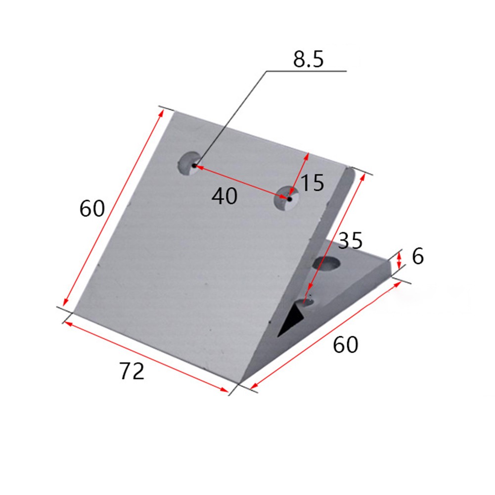 45 Degree Corner Angle Bracket Connection Joint Fastener For Aluminum