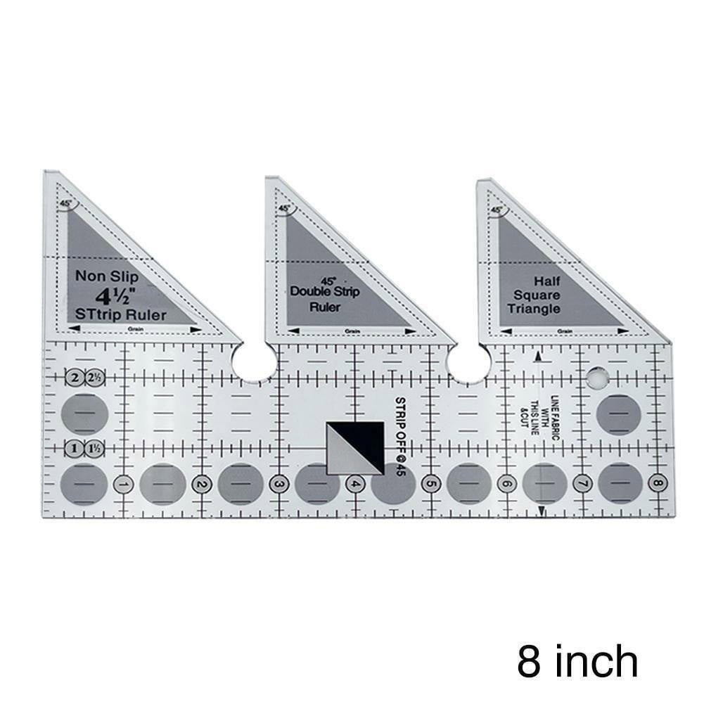 45 Degree Double Strip Ruler Creative Quilting Template Rulers for