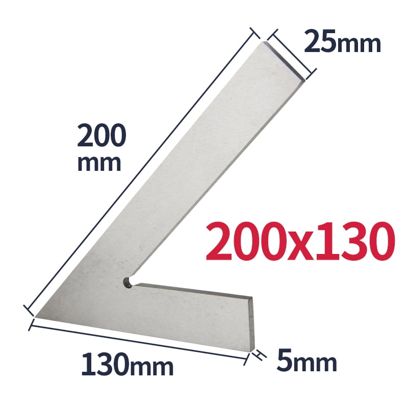 45 Degree Flat Edge Square Marking Ruler Carpenter Square Metal Square ...