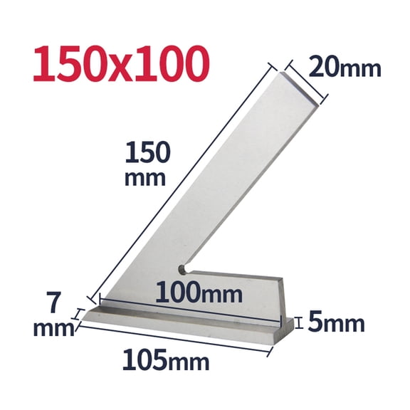 45 Degree Flat Edge Square Ruler For Carpentry Measurment Try Square Carpenter Tools Woodworking Metal Angle Ruler Set Squares ,for Accurate Evaluation