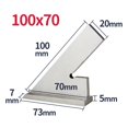 thumbnail image 1 of 45 Degree Flat Edge Square Ruler For Carpentry Measurment Try Square Carpenter Tools Woodworking Metal Angle Ruler Set Squares ,for Accurate Evaluation, 1 of 7