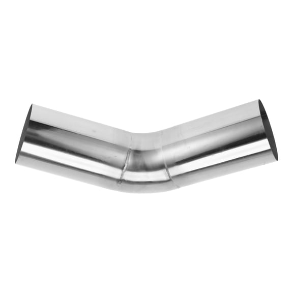 Unique Bargains 45 Degree Mandrel Exhaust Pipe DIY Custom Car Modified Exhaust Pipe Tubing Piping 150mm/5.91" Length 304 Stainless Steel Silver Tone 3" OD