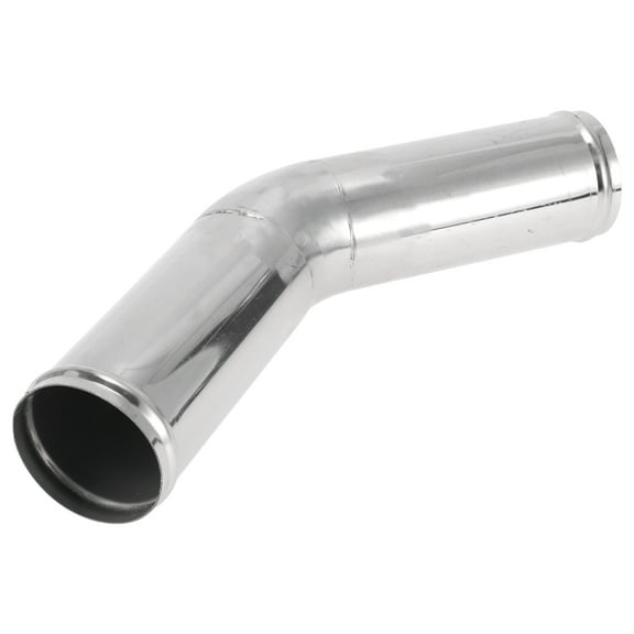 45 Degree Mandrel Exhaust Tube with Bead Roll DIY Custom Car Modified Exhaust Pipe Tubing Piping 3.5" OD 7.87" Length T304 Stainless Steel Silver Tone