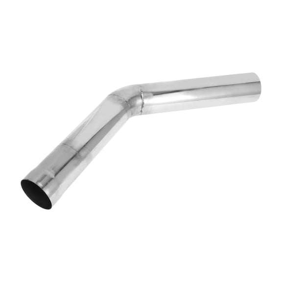 45 Degree Mandrel Exhaust Tube Car Exhaust Pipe Mandrel Bend DIY Custom Tubing Pipe 2.75" OD 11.81" Leg Length T304 Stainless Steel Silver Tone