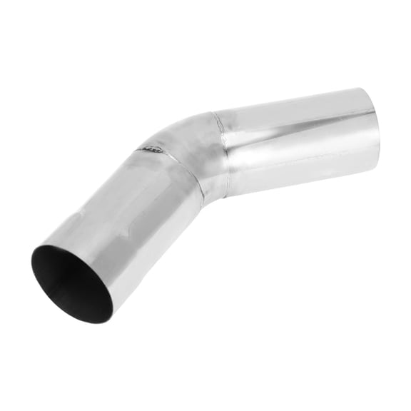 45 Degree Mandrel Exhaust Tube Car Exhaust Pipe Mandrel Bend DIY Custom Tubing Pipe 2.75" OD 5.91" Leg Length T304 Stainless Steel Silver Tone