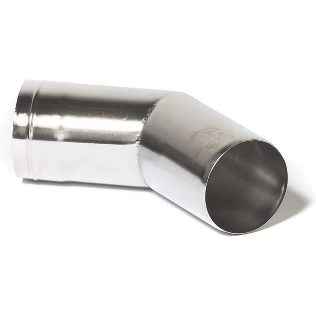 45 Degree Pipe Section 3.5 Inch for Large Size Tent Stoves with 3.5