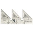 thumbnail image 1 of 45-Degree Sewing Design Ruler 4-Inch, Double Strip Gridded Non-Slip Quilting Tool, Quarter Square Triangle Cutting Guide For Precision Patchwork & Craft Projects, 1 of 8