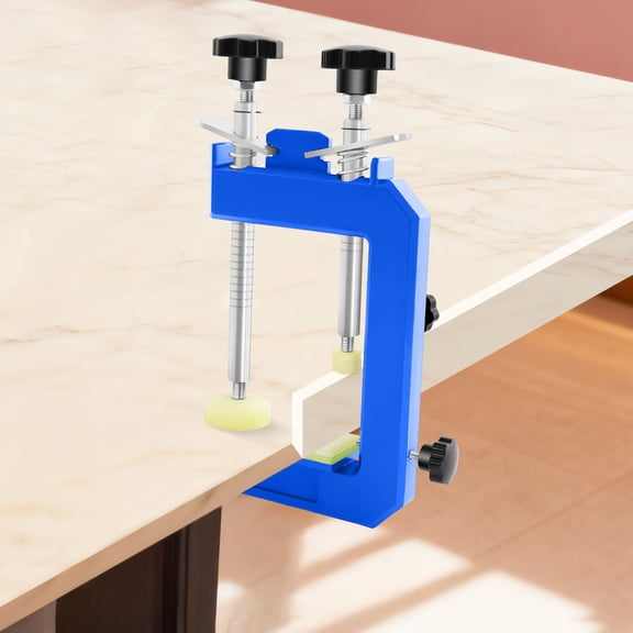 45 Degree Stone Mitre Clamp  Aluminum Countertop Seam Splicing Fixture with Silicone Pads, Dual Clamping Rods for Granite, Marble, Quartz Slab Installation, Benchtop Angle Clamp