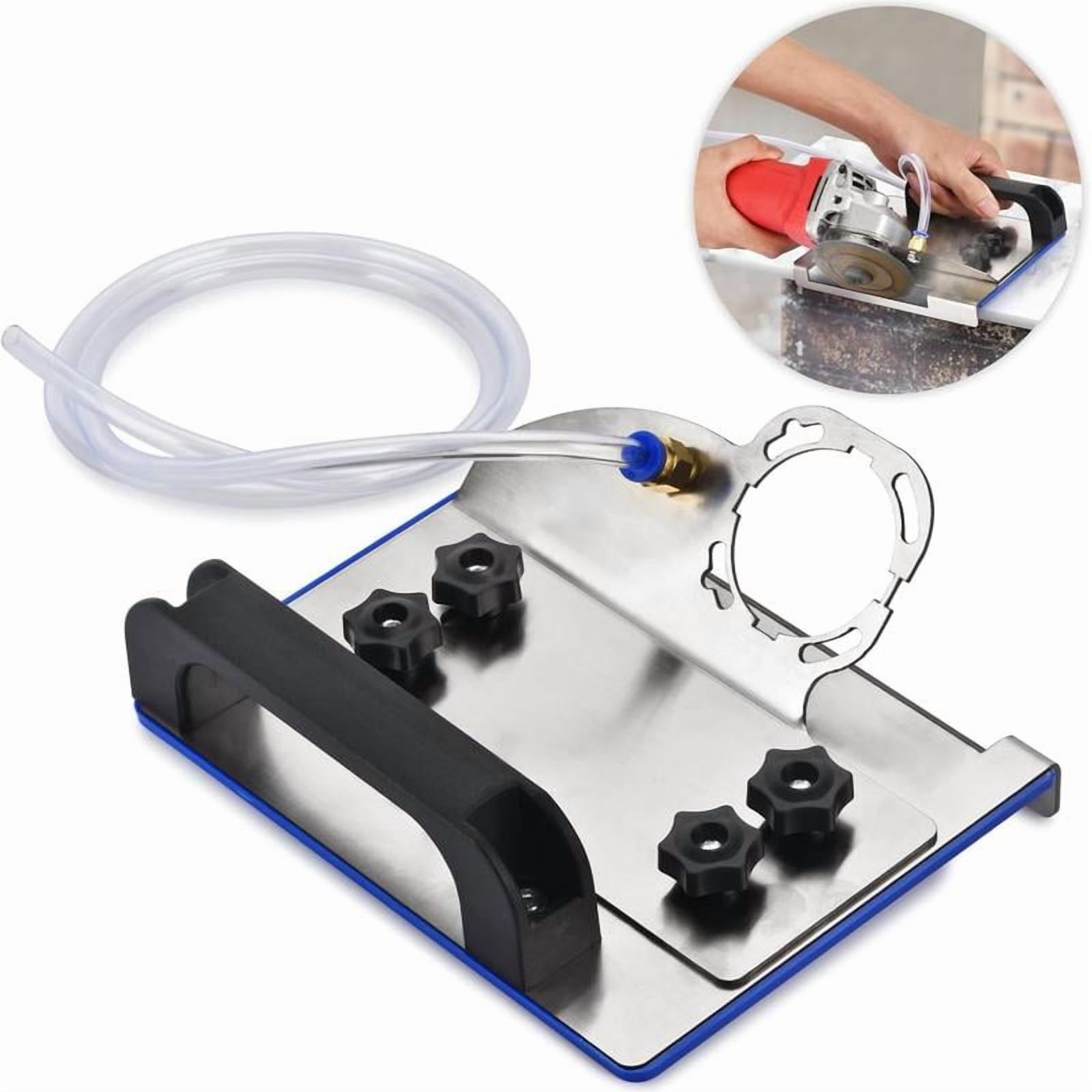 Angle Grinder Stand For Tile Chamfering – 45° Cutting Tool For 100-Type Grinders, Heavy-Duty Steel Bracket For Precise & Safe Cuts