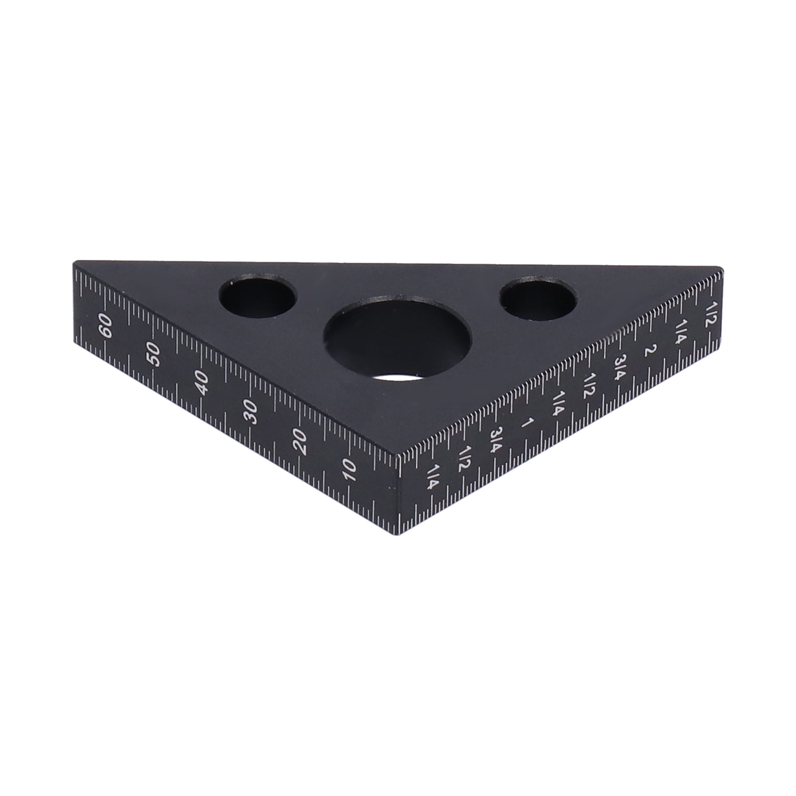 45 Degree Triangle Ruler Aluminum Alloy 15mm Thickness Measuring Tool ...