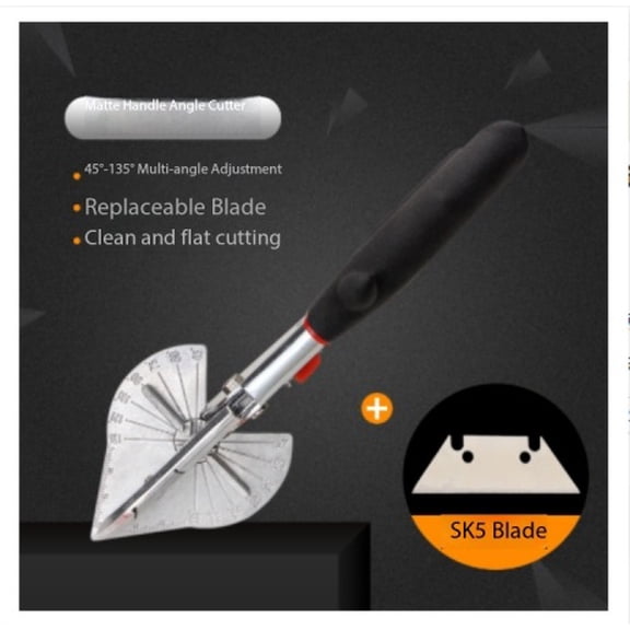 45-Degree Universal Multi-Functional Edge Banding Shears - Angle Adjustment U-Shaped Scissors for Carpentry and Wiring