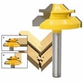thumbnail image 1 of 45 Degree Up To 3/4inchStock Lock Miter Router Bit 1/4inch Shank, 1 of 6
