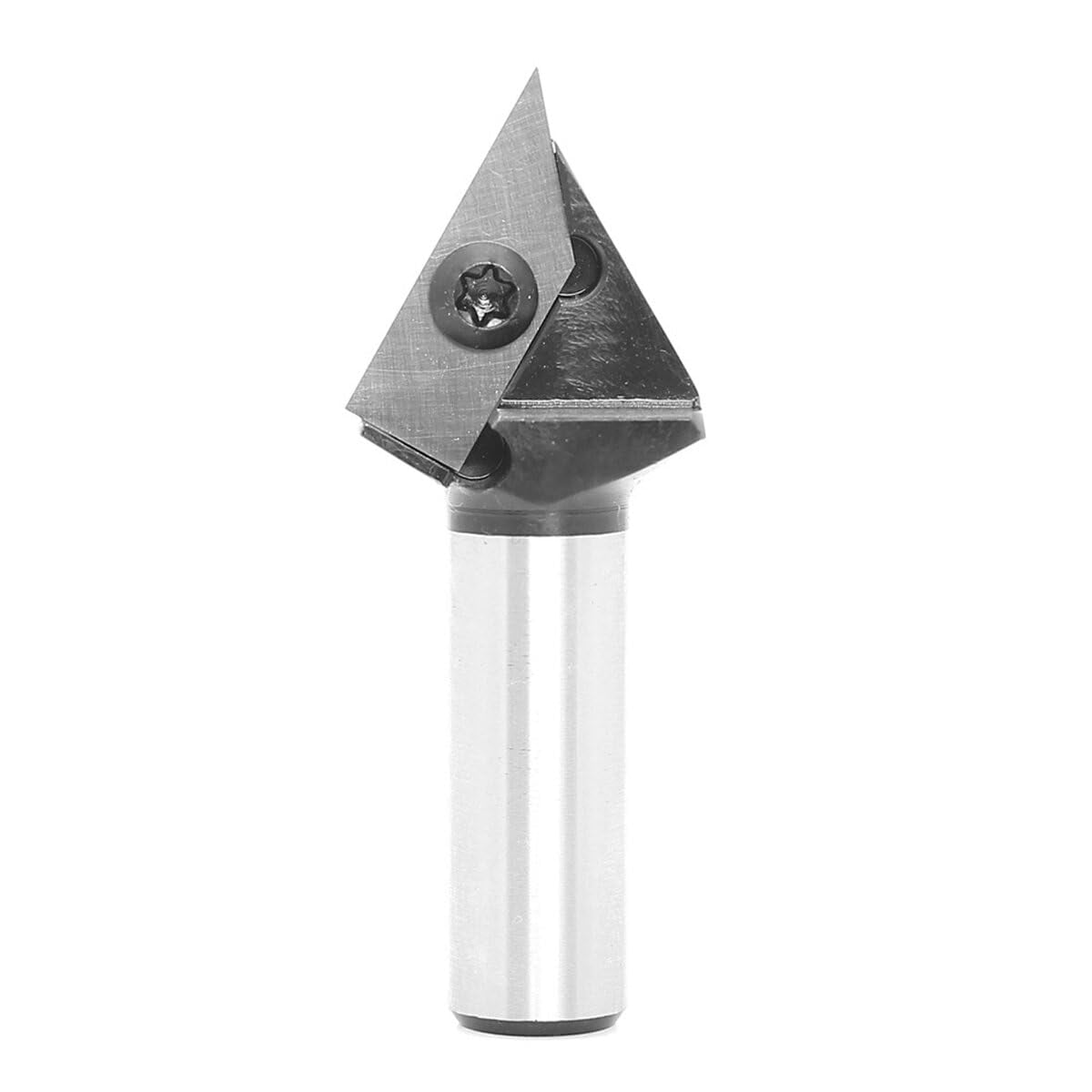 45-Degree V-Groove Router Bit With Carbide Insert – 1/2" Shank, 1" Cutting Diameter For Wood, MDF & Acrylic Engraving