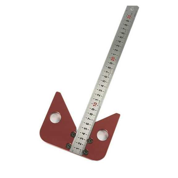 45 Degrees Aluminum Alloy Center Scribe Square Center Finder Line Gauge Layout With Replaceable Ruler Woodworking DIY Tool ,Easy to Use