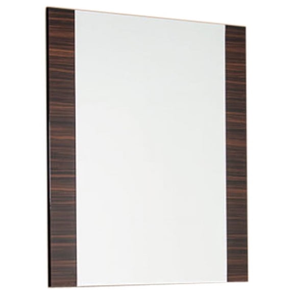45" Ebony MDF Glass and Veneer Mirror