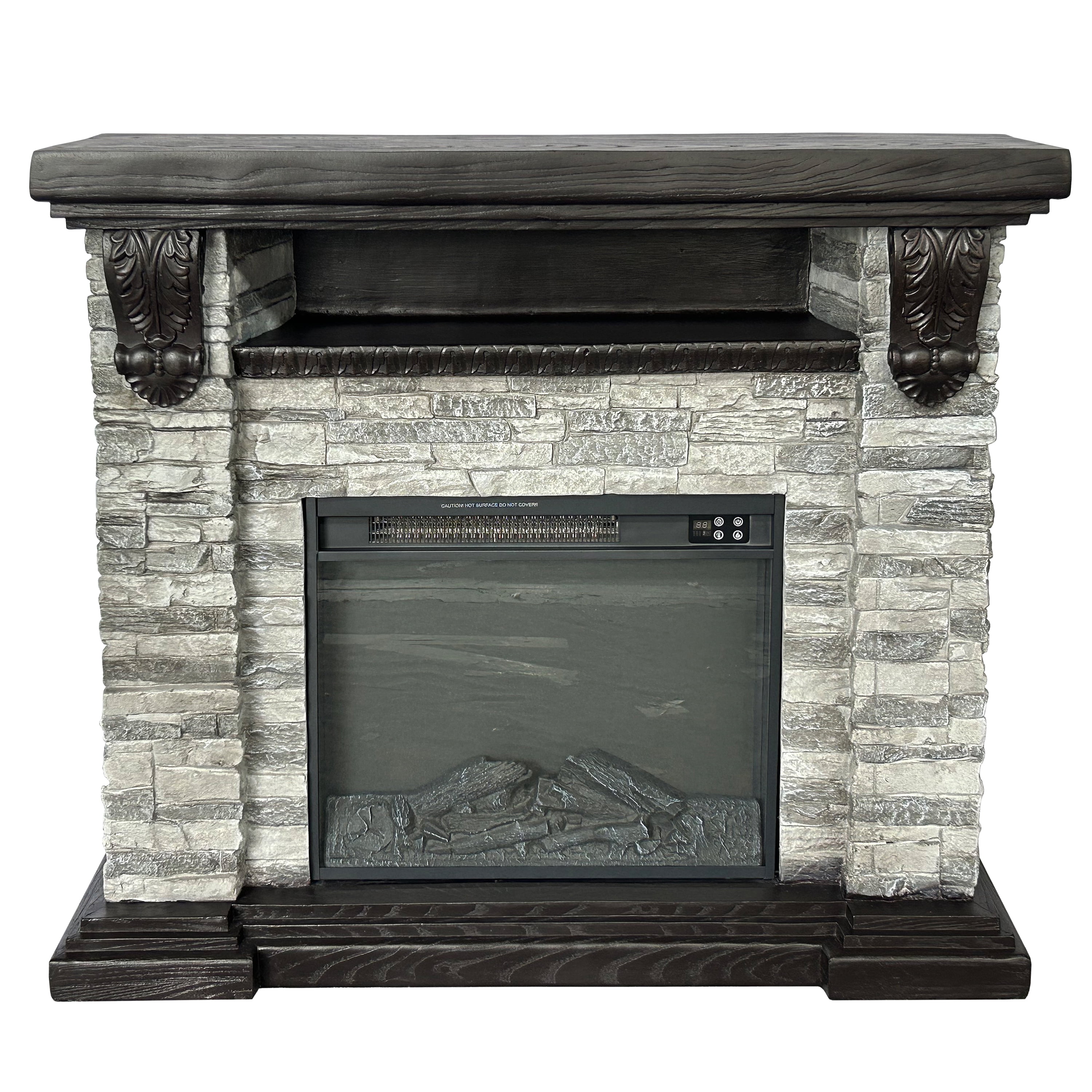 45" Electric Fireplace with 23" Firebox & Remote Control,Grey