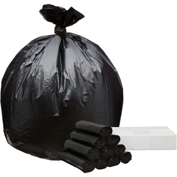 45 Gallon Garbage Trash Bag 40X46" 1.2 Mil Black 100 Count Can Liner Bulk 40 Gallon 41 Gallon 42 Gallon 43 Gallon 44 Gallon