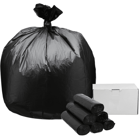 45 Gallon Garbage Trash Bag 40X48" Black 150 Count Can Liner Bulk 40 Gallon 41 Gallon 42 Gallon 44 Gallon