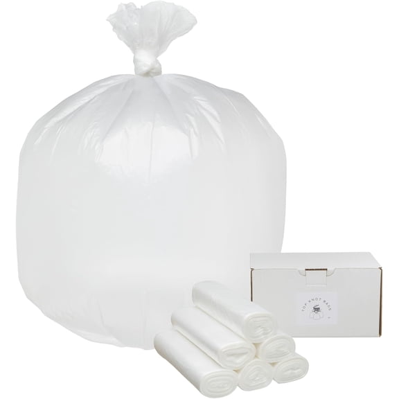 45 Gallon Garbage Trash Bag 40X48" Clear 150 Count Can Liner Bulk 40 Gallon 41 Gallon 42 Gallon 44 Gallon Made in USA