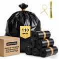thumbnail image 1 of 45 Gallon Trash Bags, Heavy Duty Large Plastics Garbage Bags, 70 Count 2.0 Mil Extra Thick 36”x 44”Trash Can Liners Garbage Trash Bag For Industrial, Home, Kitchen, Commercial, Yard, Lawn, Leaf, 1 of 7