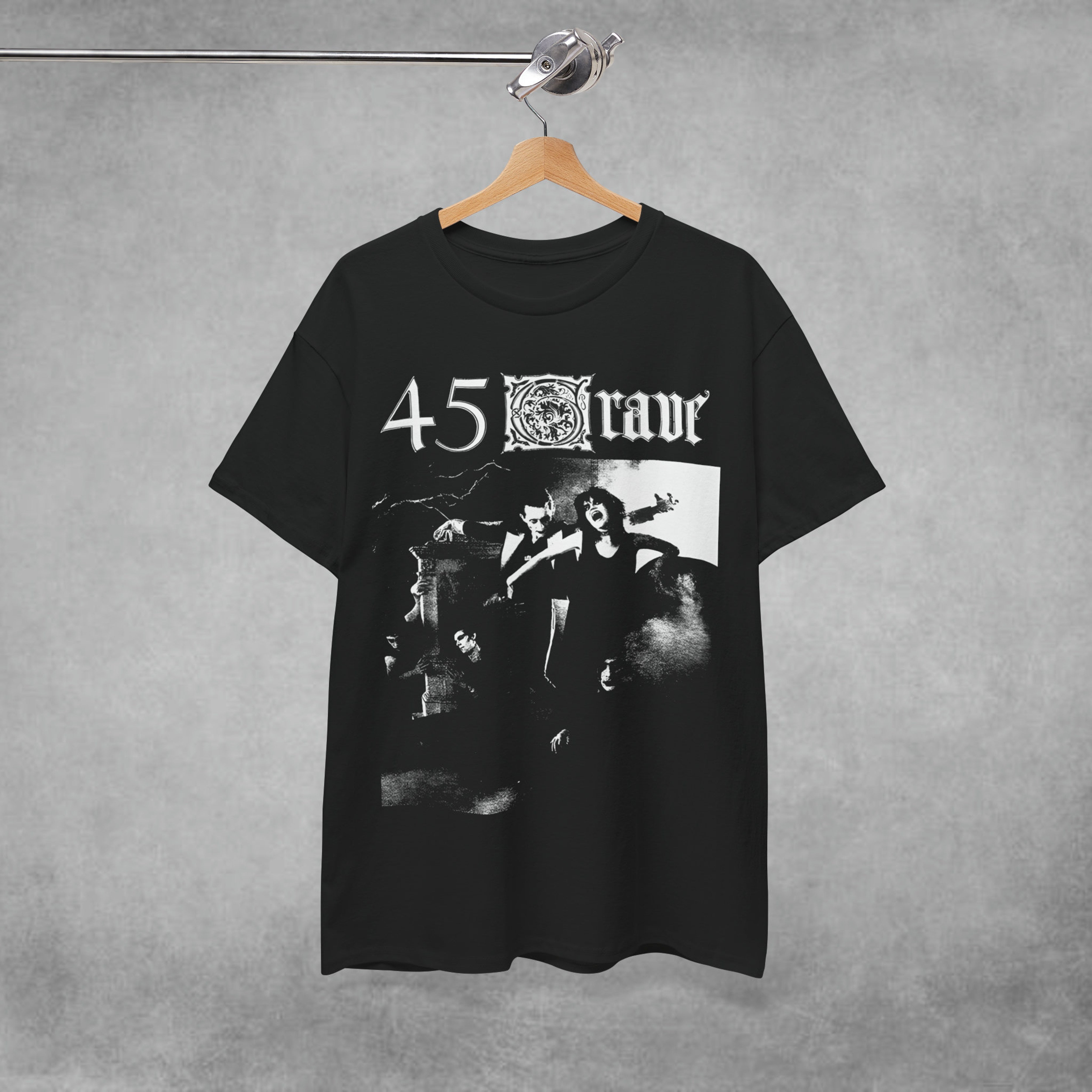 45 Grave Band T Shirt Death Rock Punk Goth Bauhaus, Sisters of Mercy ...