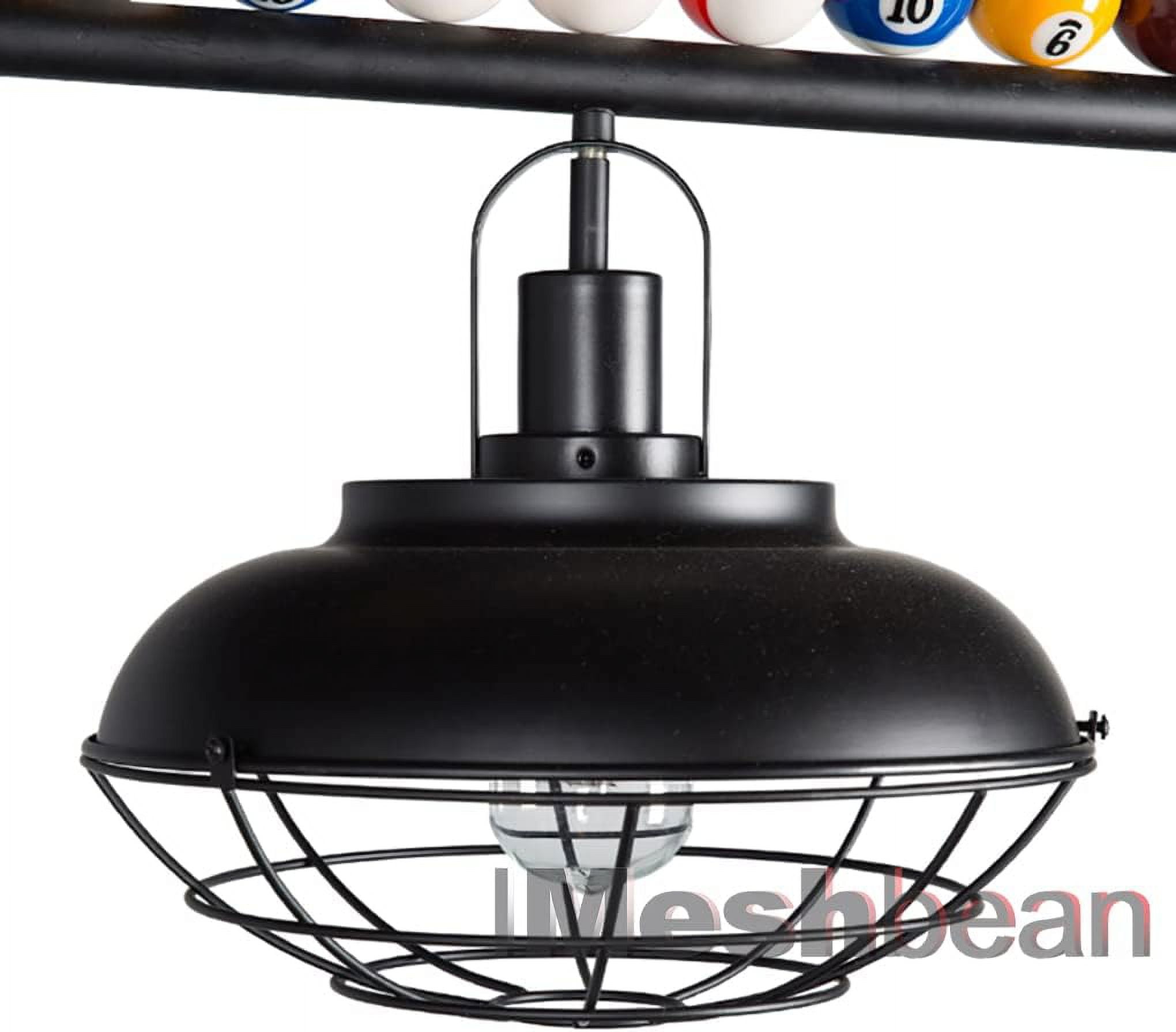 45" Hanging Pool Table Lighting Fixtures Ceiling Lamp Real Billiard Ball Design Pendant Lamp