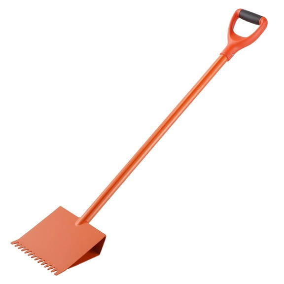 45# High-Carbon Steel Shingle Removal Shovel Featuring a D-Grip Handle Designed for Quick & Easy Tearing Off Roof Shingles and Extracting Nails, Lightweight Orange Tool for All Roofing Jobs