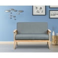 thumbnail image 1 of 45" In Gray, Solid Wood Frame With Cushy Foam Seat For Enjoyment Structure And 26" Depth, Design, 1 of 2