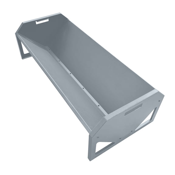 45-Inch Portable Animal Feed Container Livestock Feeding Trough, 22 Gallon Capacity Feeder for Cows, Sheep, Horses, Pigs, Feeding Up to 10 Sheep