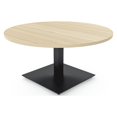 thumbnail image 1 of 45" Large Round Coffee Table For Office Reception Square Metal Base, 1 of 4