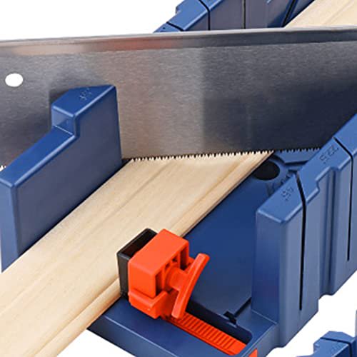 45° Miter Box with Saw Included Rugged Stable for Accurate Cutting