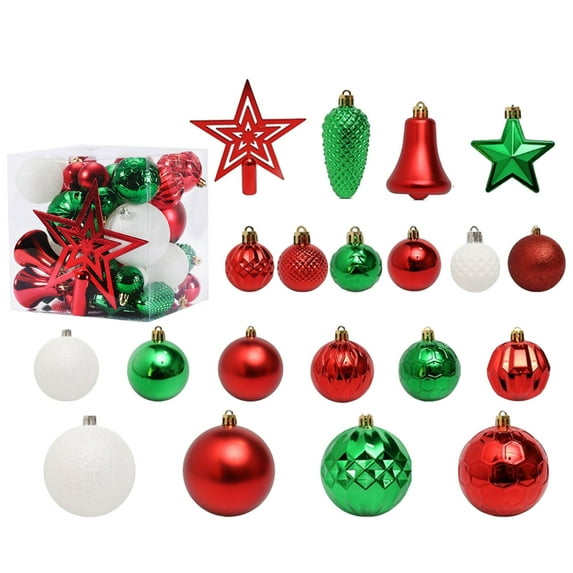 45-Pack Christmas Ball Ornaments with Strings, 60mm/2.36-Inch Small Size Baubles, Shatterproof Plastic Christmas Bulbs, Hanging Decorations for Xmas Tree, Holiday, Wedding, Party, Babyblue